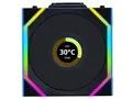 UNI FAN SL WIRELESS LCD120 REVERSE BLADE BK Single Pack UF-RS-SL120-LCD-WLS-1B [ブラック]