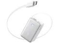 Nano Power Bank (10000mAh 45W 巻取り式 USB-Cケーブル) A1638N21 [ホワイト]