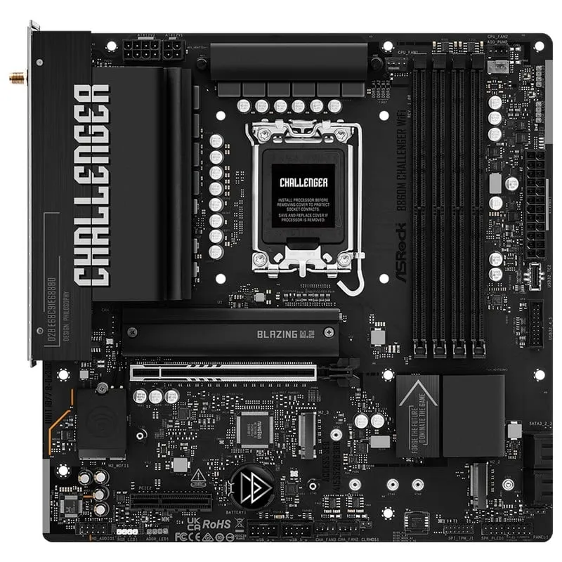 B860M Challenger WiFi (B860 1851 MicroATX ブラック) ドスパラ限定モデル