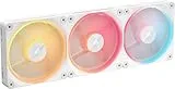 iCUE LINK LX120-R RGB WHITE Triple Reverse Fans Starter Kit CO-9051054-WW [ホワイト]