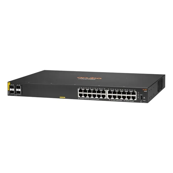 Aruba Networking CX 6000 24G Class4 PoE 4SFP 370W Switch R8N87A#ACF