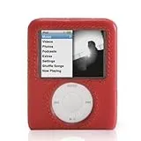 第三世代 iPod nano用ハードシェルレザーケース GRF-ELANFORM/N3/RED [赤]