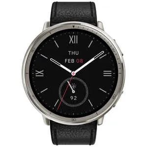 Amazfit Active 2 プレミアムバージョン [ブラックレザー]