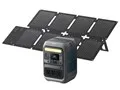 Solix C300 Portable Power Station with Solix PS60 Compact Portable Solar Panel B17225Z1 [ダークグレー]