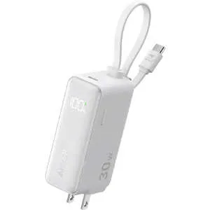 Power Bank (30W Fusion Built-In USB-C ケーブル) A1636N21 [ホワイト]
