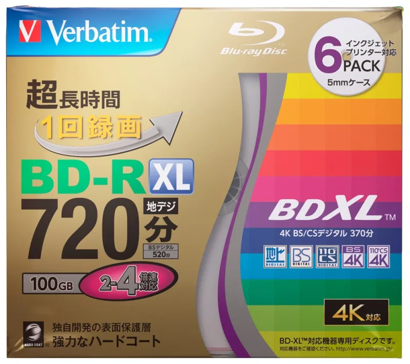 VBR520YP6VTO [BD-R XL 4倍速 6枚組]