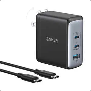 736 Charger (Nano II 100W) with USB-C & USB-C ケーブル B2145N11 [ブラック]
