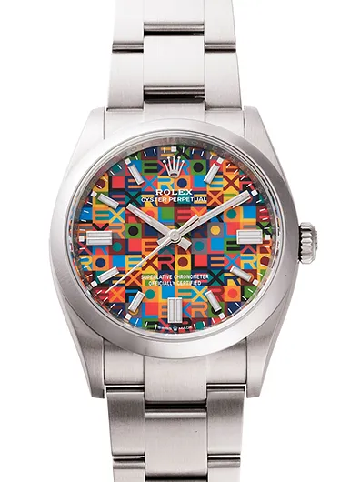 オイスター パーペチュアル 126000 [ジュビリーモチーフ オイスターブレスレット マルチカラー]