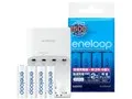 eneloop 単3形4個付残容量チェック機能付 急速充電器セット N-TGR03AS