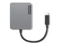 Lenovo USB Type-C トラベルハブ 4X91A30366 [ストームグレー]