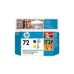 HP 72 プリントヘッド C9384A [マットブラック/イエロー]