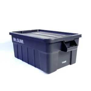 Mt.SUMI【公式】Mt.SUMI別注 THOR 収納コンテナボックス 53L / Mt.SUMI × THOR Large Totes With Lid 53Lキャンプ ハードケース ストレージ ソー 薪ストーブ 仕切り 小物 煙突収納 収納 thor