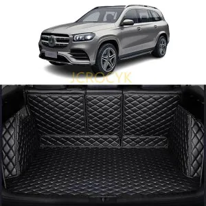 3Dフルカバー ラゲッジマット メルセデスベンツ GLSクラス350d 400d 2016-2021 専用設計トランクマット ラゲッジマット防水 XPE レザー ラゲッジマット カーゴマット 耐汚れ 荷台マット