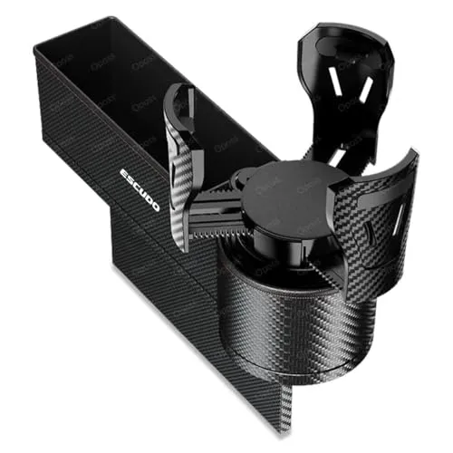 スズキ エスクード 車載カップホルダ エスクード YD21S YE21S YEA1S 多機能車用ドリンクホルダー 小物収納 携帯電話/水筒/カップ/取り付け簡単(運転席1個,炭素繊維紋)