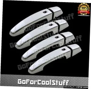 クロームメッキ フィット2014-2017シボレーIMPALAクロームドアハンドルカバー、4つのスマートキーホール Fit 2014-2017 Chevrolet IMPALA Chrome Door Handle Covers with 4 smart keyhole 【並行輸入品】