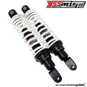 【送料無料】[限定]ハイブリッドオフセットリアショック2黒/白300mmシグナスX 1型[SE12J/5UA/5TY]2型[SE44J/28S/4C6/1CJ]3型[SE44J/1YP/1MS]