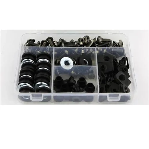 ボディキット オートバイ用コンプリートフルフェアリングボルトキット クリップナット ネジ に適合するR1250RT用 に適合するR1200RT 2014-2024用(Titanium)