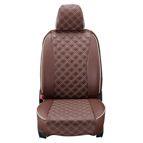 クラッツィオ(Clazzio) シートカバー 全席セット アクセラセダン BM5FP / BM5AP / BM2FP / BM2AP / BMLFP H28(2016)/7～R1(2019)/5 キルト ブラウン×アイボリーステッチ EZ-0708 【15