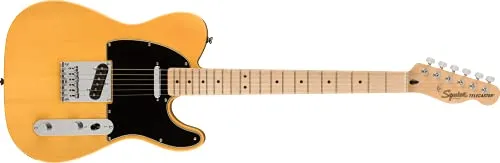 Squier by Fender エレキギター Affinity Series? TelecasterR, Maple Fingerboard, Black Pickguard, Butterscotch Blonde ソフトケース付き