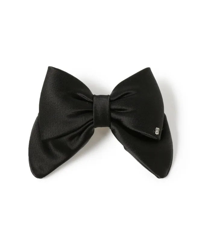 ALEXANDRE DE PARIS アレクサンドル ドゥ パリ / サテン リボン バレッタ ヘアアクセサリー WOMEN BLACK ONE SIZE