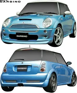【M's】R53 BMW ミニ クーパーS RE16 前期 (2001y-2004y) GIALLA フルエアロ 3点 ／／ FRP 未塗装 MINI ジアラ ガルビノ エアロ パーツ セット フルキット エアロキット エアロセット ミニエアロ 3P 外装 エ