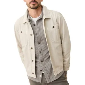 (取寄) マリンレイヤー メンズ パトリック キャンバス オーバーシャツ - メンズ Marine Layer men Patrick Canvas Overshirt - Men's Natural