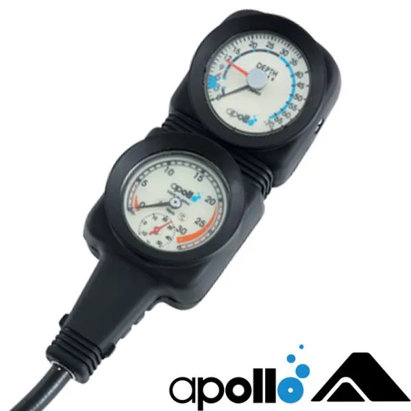 apollo アポロ 日本潜水機 スタンダードゲージ ag-111 コブラ Nrx ゲージ ダイビング スキューバダイビング 残圧計 水深計