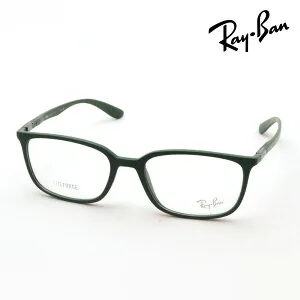 レイバン メガネ フレーム 正規品 Ray-Ban RX7208 8062 伊達メガネ 度付き ブルーライト カット 眼鏡 RayBan Made In Italy スクエア グリーン系