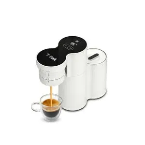 ティファール(T-fal)ポータブルエスプレッソコーヒーメーカーセミオート加圧ポンプ0.18L水タンクコンパクト&スリムコードレスタンパー付き「クイックレマ」EX5101JP