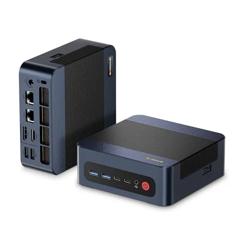 BOSGAME M4 Neo Mini PC Gaming、Ryzen 7 7840HS 32GB DDR5 RAM 1TB PCIe4.0 SSD デスクトップコンピューター、USB4/ WiFi6E/BT 5.2/ デュアル2.5Gbps LAN ホー