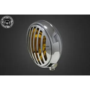 ガレージT&F 5.75in マスクドヘッドライト(メッキ)イエローレンズ+ステーC イントルーダーLC250 4023480 JP店