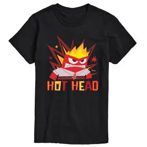 ディズニー ピクサー メンズ トップス Tシャツ グラフィック Disney / Pixar ’ s Inside Out 2 Men's Hot Head Anger Graphic Tee Black ブラック