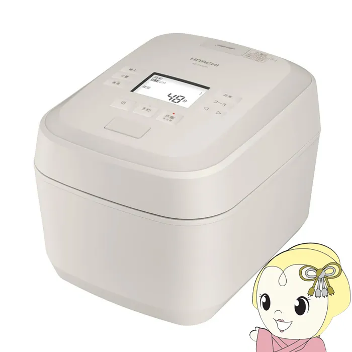 炊飯器 日立 HITACHI 圧力＆スチームIH炊飯ジャー ふっくら御膳 5.5合炊き 絹成 きなり RZ-Z100JM-C/srm