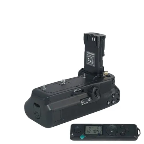 Youluck BG-R20 垂直 縦型バッテリーグリップホルダー 手ブレ防止 三脚対応軽量設計デュアルバッテリースロット付き 対応 縦位置拍攝[並行輸入品] (BG-R20RC-L)