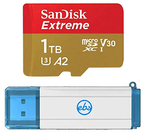 SanDisk 1TB マイクロエクストリームメモリーカード Samsung Phone Galaxy S20、S20+、S20 Ultra、S20 FE 5G (SDSQXA1-1T00-GN6MN) Stromboli 3.0 SDXC & Micro