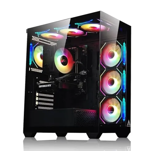 NEWLEAGUE ゲーミングデスクトップパソコン Core i7 14700F / RTX4070 SUPER / 32GB / NVMe SSD 2TB / 650W電源ユニット / Windows 11 Pro/WPS Office ミドルタワーモデ