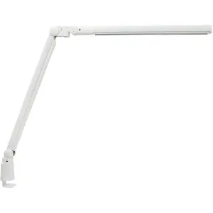 GENTOS Lumixuxシリーズ デスクライト クランプタイプ 高輝度LED 高演色Ra95 フリッカーレス 3色調色 無段階調光 最大700lm 12W ACアダプター 白（ホワイト） DKR115WH