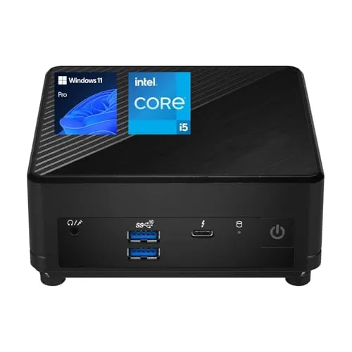 MSI Cubi 5 Professional Mini PC、第12世代 Intel i5-1235U プロセッサ (Beats Ryzen 7 5700U)、32GB RAM、1TB SSD、Wi-Fi 6、Windows 11 Pro、4K@60Hz