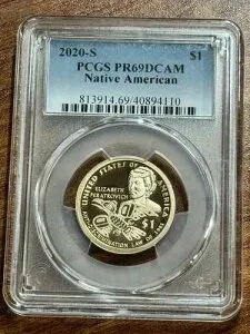 2020 S プルーフ ネイティブ アメリカン サカガウィア $1 ドル PCGS PR69 DCAM コイン (Slab1183)