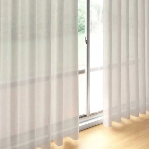 カーテン 高級 オーダー 川島セルコン filo Lace & Plains モドリツ FF5361 スタンダード縫製 約2倍ヒダ レース ウエイトテープ付 幅100×丈280cm迄