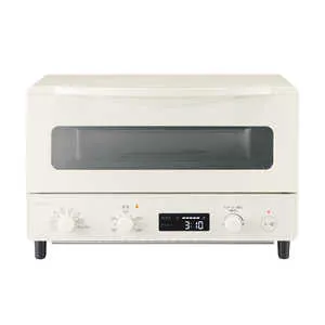 コイズミ KOIZUMI オーブントースター マイコン式 1225W/食パン4枚 ホワイト KOS1237W