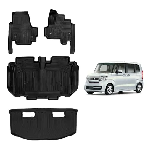 ホンダ 新型 N-BOX JF3 JF4型 専用 フロアマット+ラゲッジマット 専用設計 HONDA Nbox 3D立体 防水 カーマット TPE材質 保護マット 耐汚れ 滑り防止 アクセサリー カスタム パーツ 4ｐセット (N-BOX JF3/4 フロ