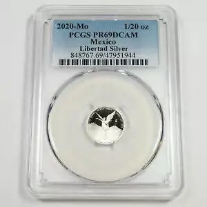 2020年 Mo PCGS プルーフ PR69 DCAM - メキシコ - 1/20オンス シルバー リベルタッド オンザ #51204A