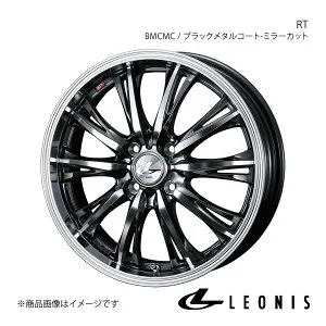 LEONIS/RT キャロル/キャロルエコ HB36S ホイール 1本 0041157【14×4.5J 4-100 INSET45 BMCMC(ブラックメタルコート/ミラーカット)】