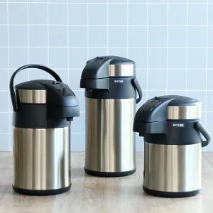 タイガー ステンレスポット 2.2L 3L 4L ステンレスエアポット 卓上ポット ステンレス製 （ タイガー魔法瓶 ステンレス ポット 保温 保冷 保温ポット 省エネ 大容量 アウトドア イベント 屋外 ）