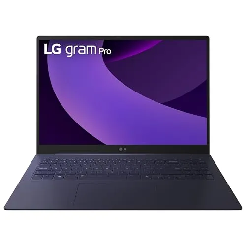 LG gram Pro 16インチ軽量ノートパソコン。Intel(インテル) Evo Edition Intel(インテル) Core Ultra7 255Hプロセッサー搭載、Windows 11 Home、32GB RAM、1TB SSD - メタルブル