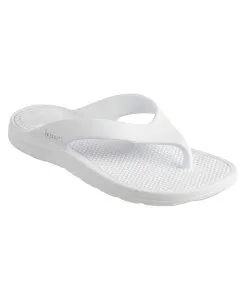 トーツ レディース シューズ サンダル Totes Women's Everywear Ara Thong Sandal White ホワイト