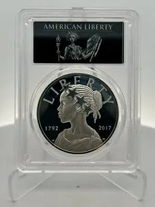 2017-P アメリカンリバティシルバーメダル PF70DCAM PCGS 225周年記念