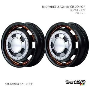MID WHEELS/Garcia CISCO POP ワゴンRスマイル MX81S/MX91S アルミホイール2本セット【14×4.5J 4-100 INSET45 BVO】Y26D445433450306×2