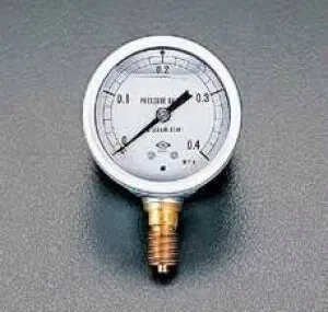 エスコ ESCO 【個人宅不可】 G 1/4”/ 60mm/0-0．4MPa 圧力計（グリセリン入） EA729GA-4 [2-0342750]